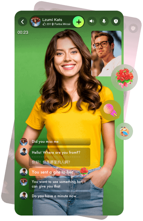 Video Chat with Beautiful Woman on 1v1Chat 